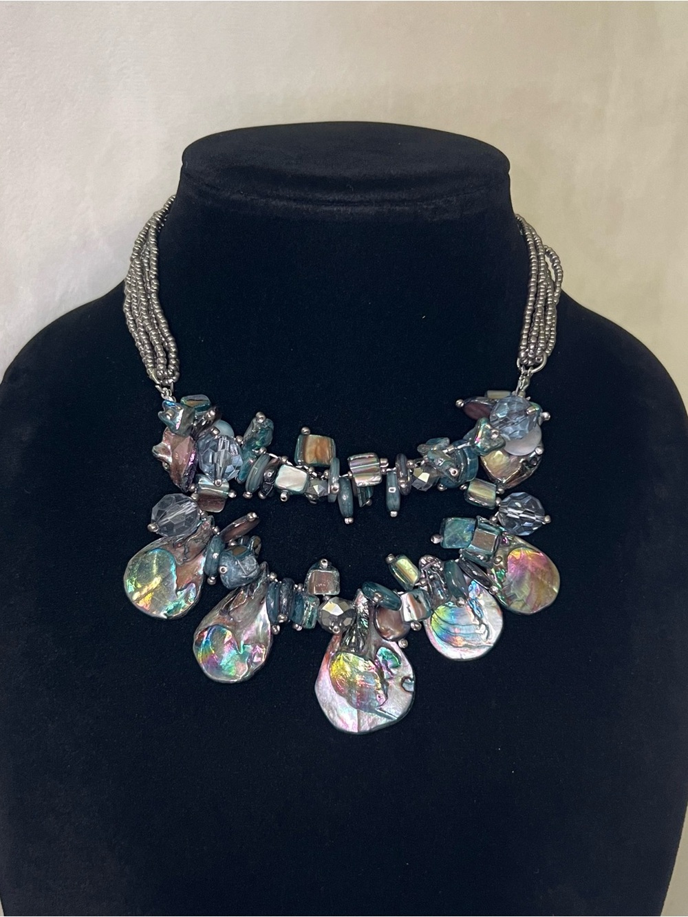 Erica Lyons Shell Layered Statement Necklace